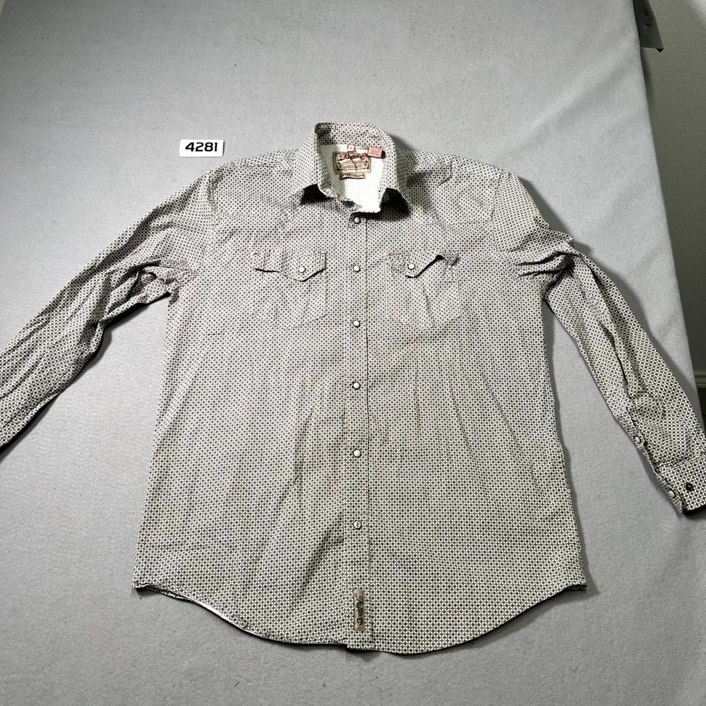 Rafter C Cowboy Collection Pro Flex 45 Western Shirt Mens XL Multicolor Floral